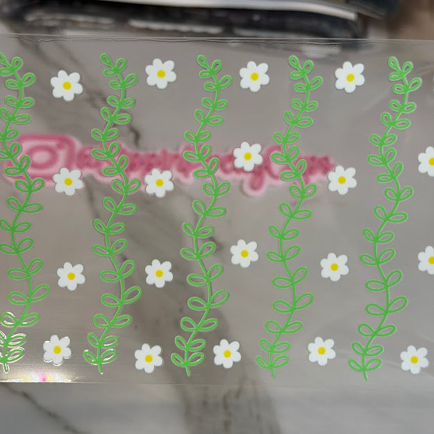 Flowers / Vertical Flower lines and Leaves