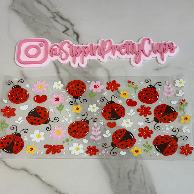 Animals / Lady Bugs Spring Flowers