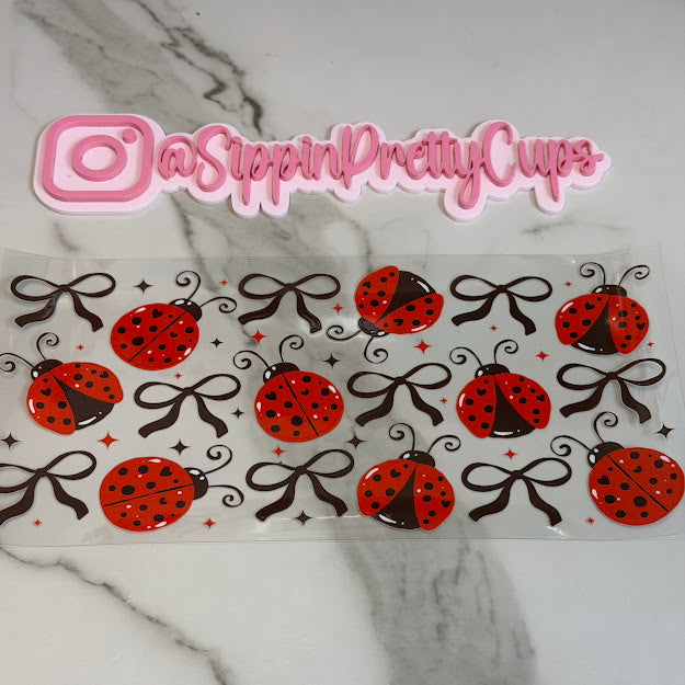 Animals / Lady Bugs Brown Bows