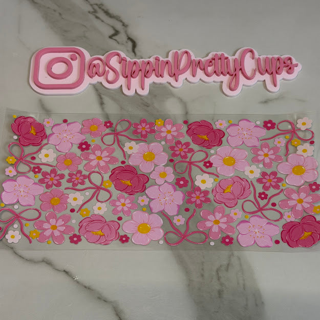 Flowers / Pink Floral Spring and Bows
