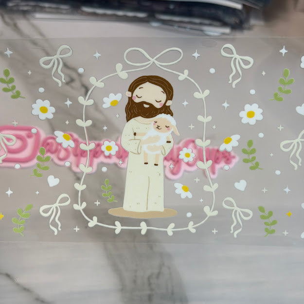 Religious / Jesus and Lamb flowers and Bows