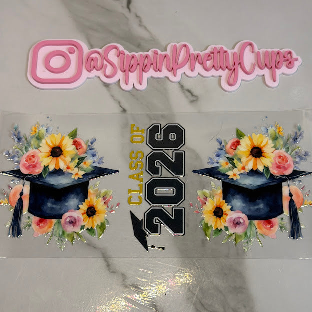 Graduation / Class of 2026 Cap Flowers