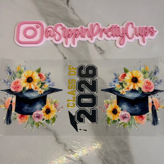 Graduation / Class of 2026 Cap Flowers