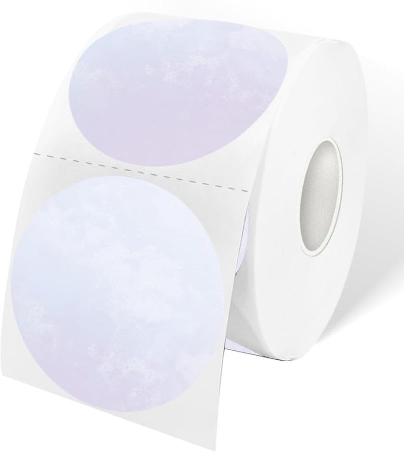 "Handmade with love" circular stickers