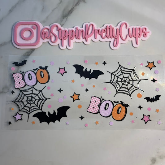 Halloween / BOO spiderwebs and bats