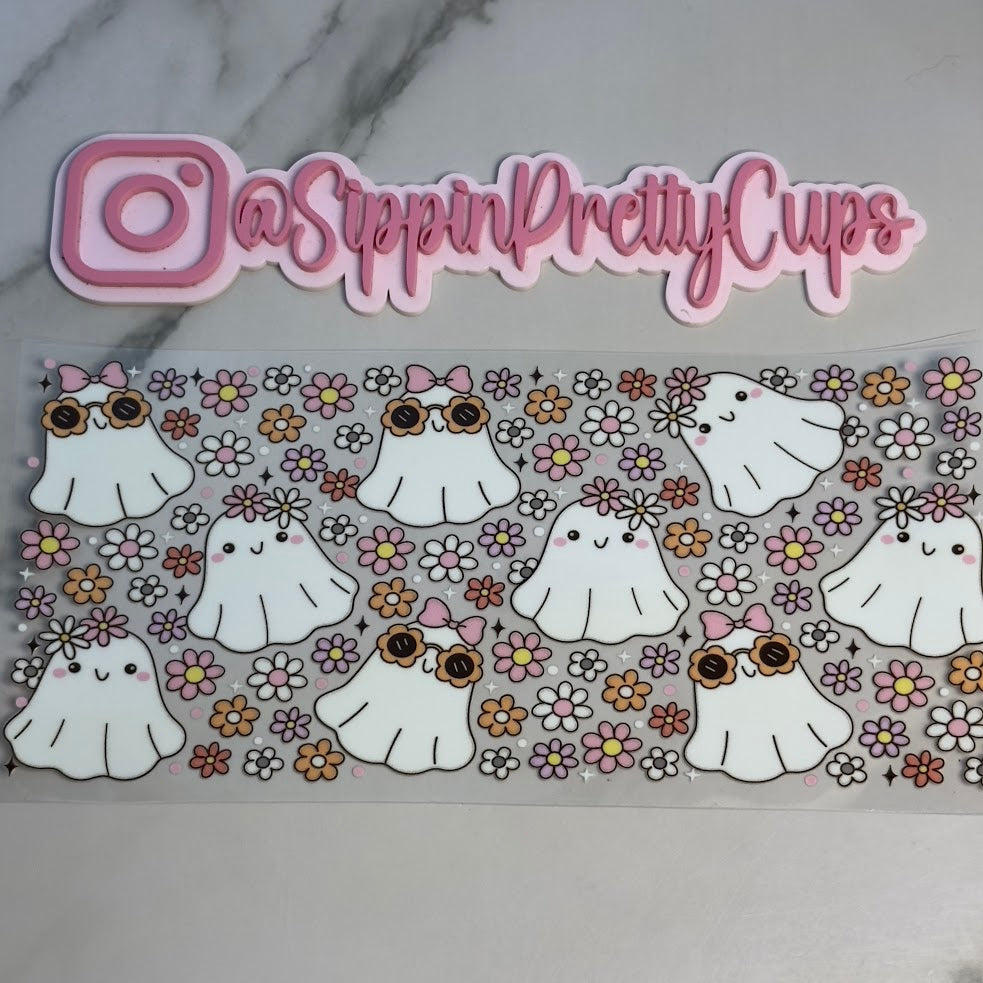 Halloween / Cute Sunglasses Ghosts flowers