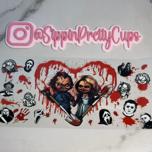 Halloween / Chucky and Tiffany Heart