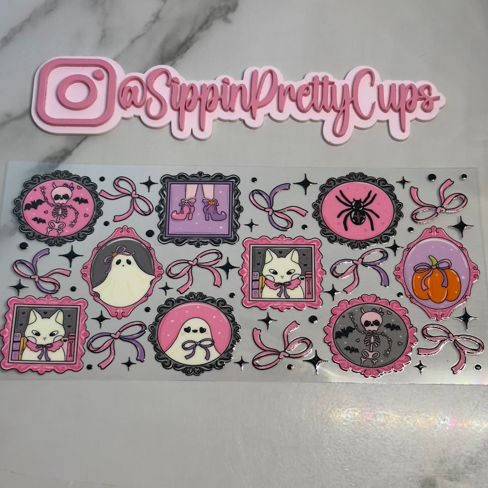 Halloween / Cute Pink Purple Portrait Bows