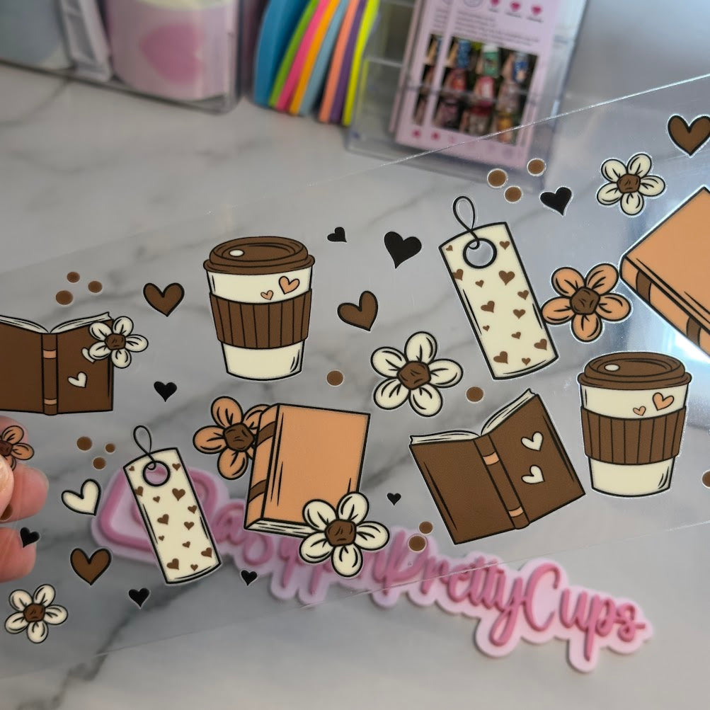 Books / Coffee Bookmarks Flowers