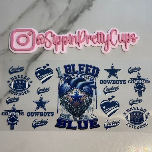 Sports /  I Bl33d Silver and Blue Cowbows Football Team