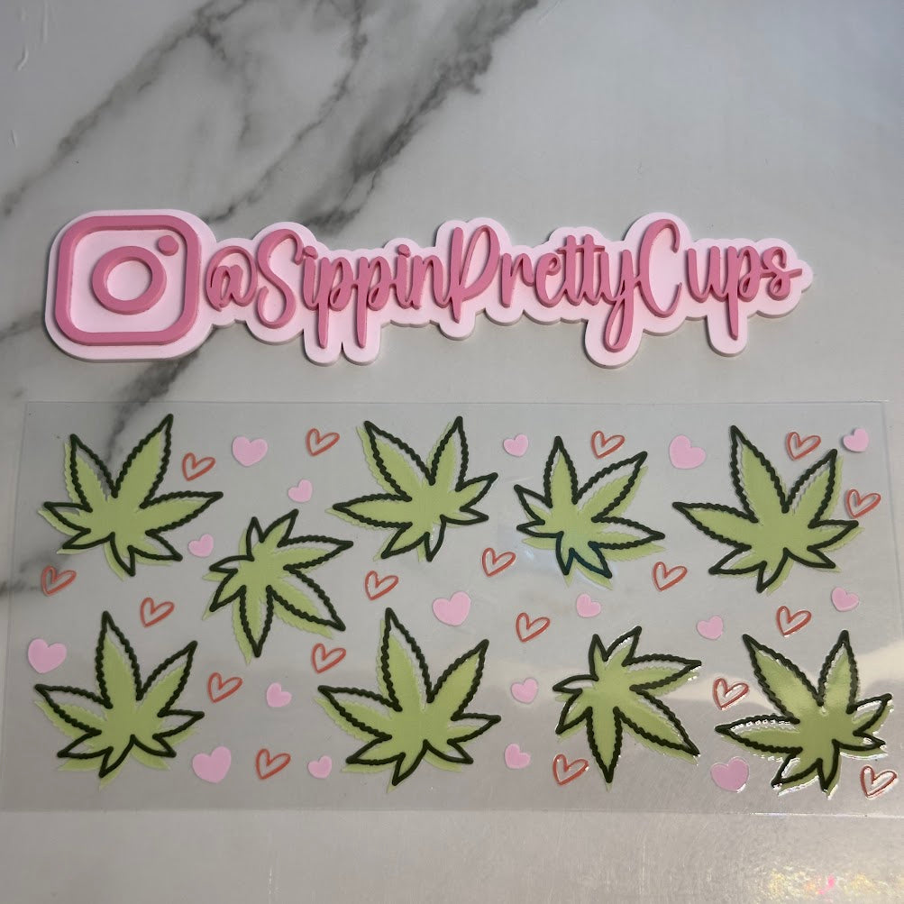 420 / 420 leaves and Pink hearts