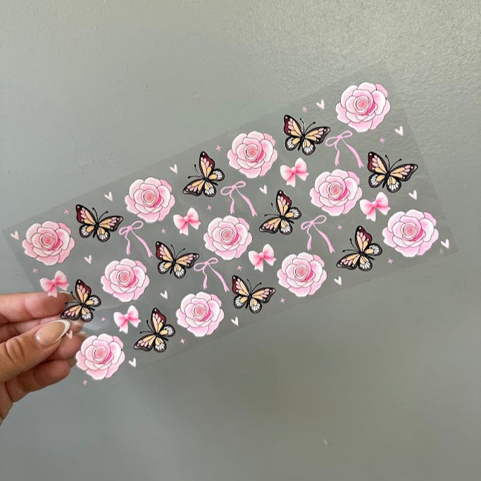 Butterflies / Butterfly, Roses, and bows