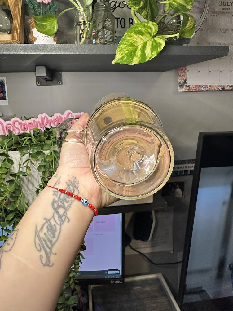 40oz Double-Wall Glass Tumbler with Handle