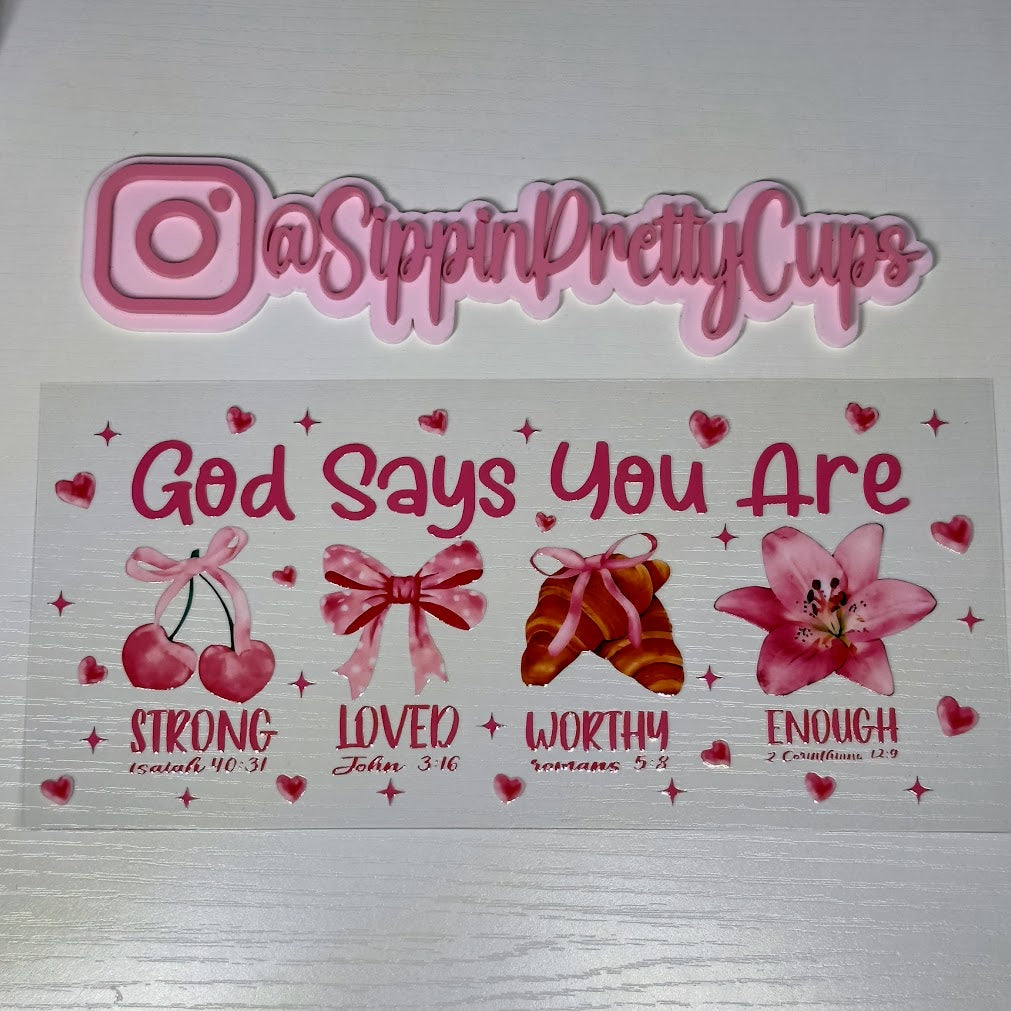Religious / GOD says you are