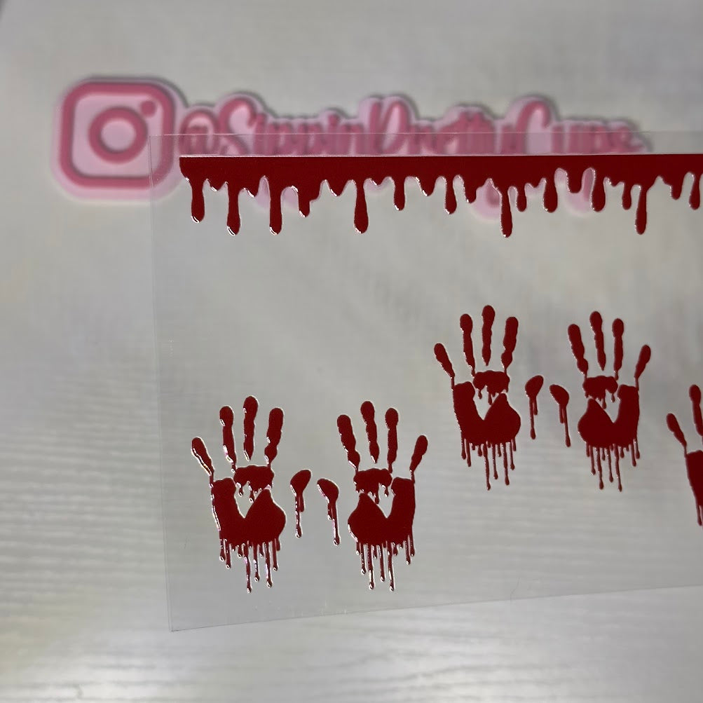 Halloween / Hand Prints and Drip