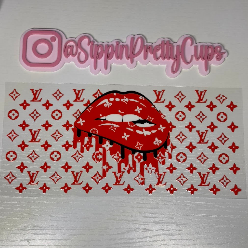 Brand / LV Red Lips Drip