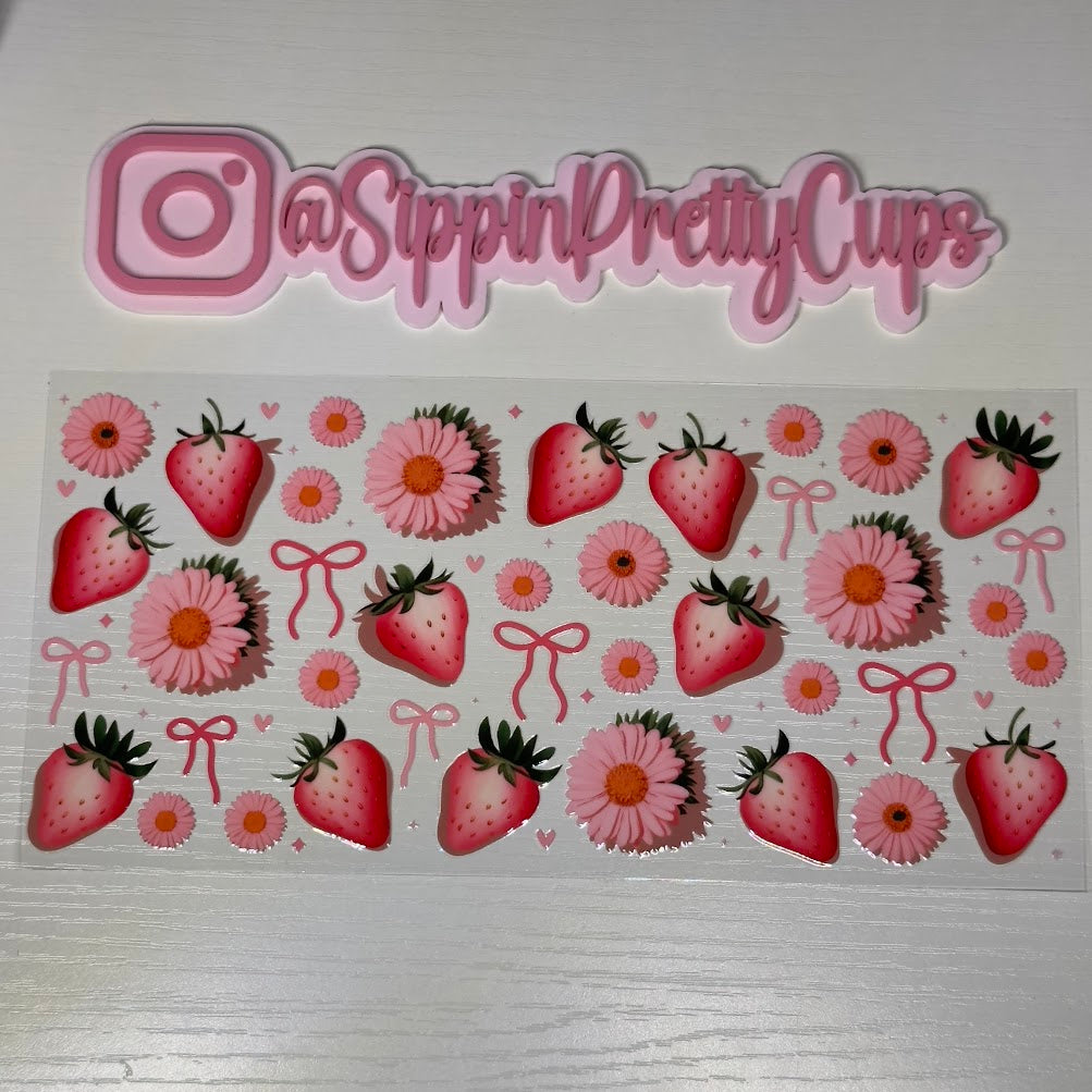 Strawberries , Flowers , and Bows
