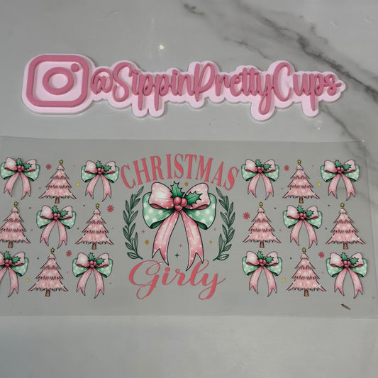 Christmas / Christmas Girly Pink Trees and Bows