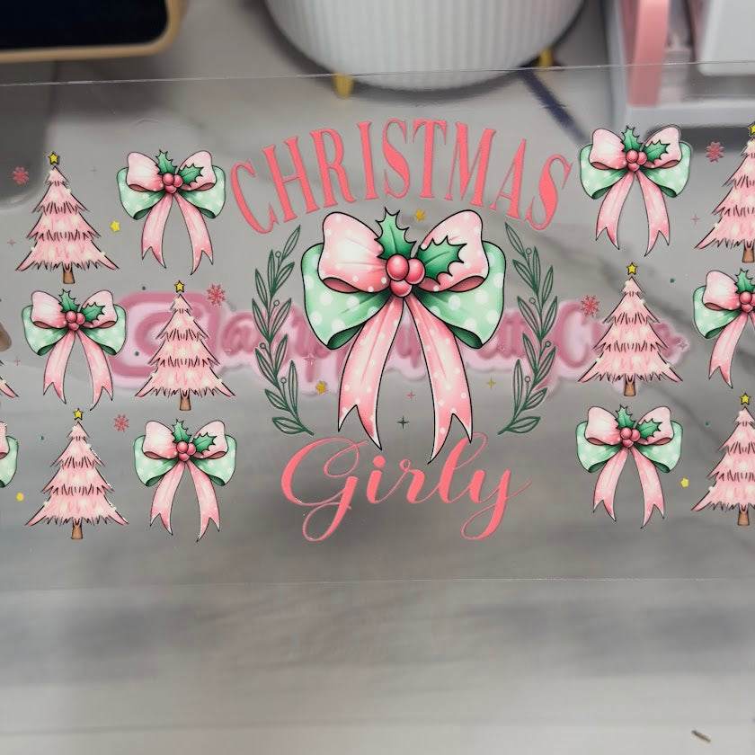Christmas / Christmas Girly Pink Trees and Bows