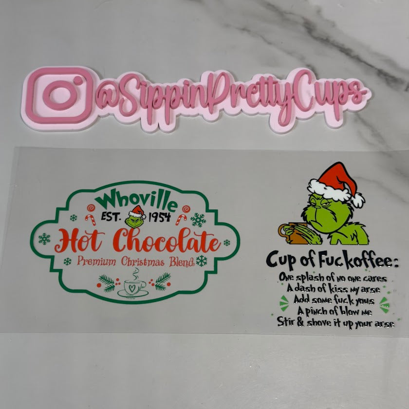 Christmas / Whoville Hot Chocolate Cup of Eff Coffee