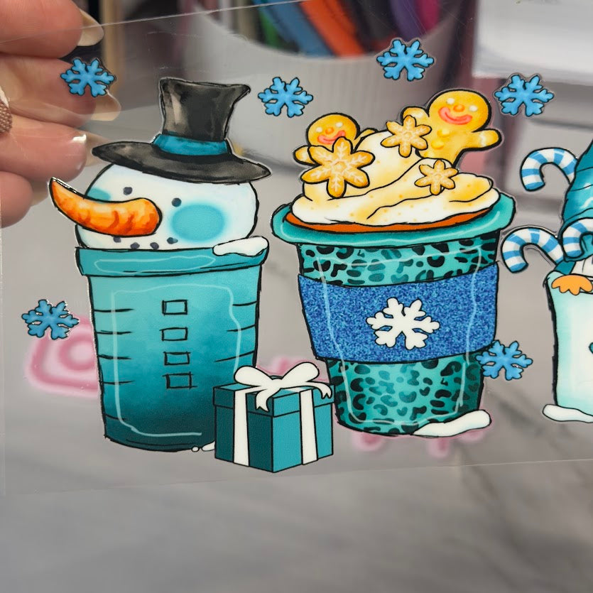 Christmas / Blue Gnome Drinks Snowmen