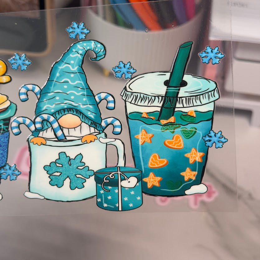 Christmas / Blue Gnome Drinks Snowmen