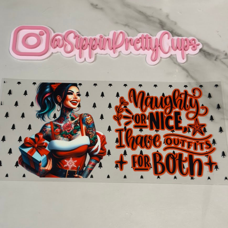 Christmas / N or nice outfits for both Tattoo Woman