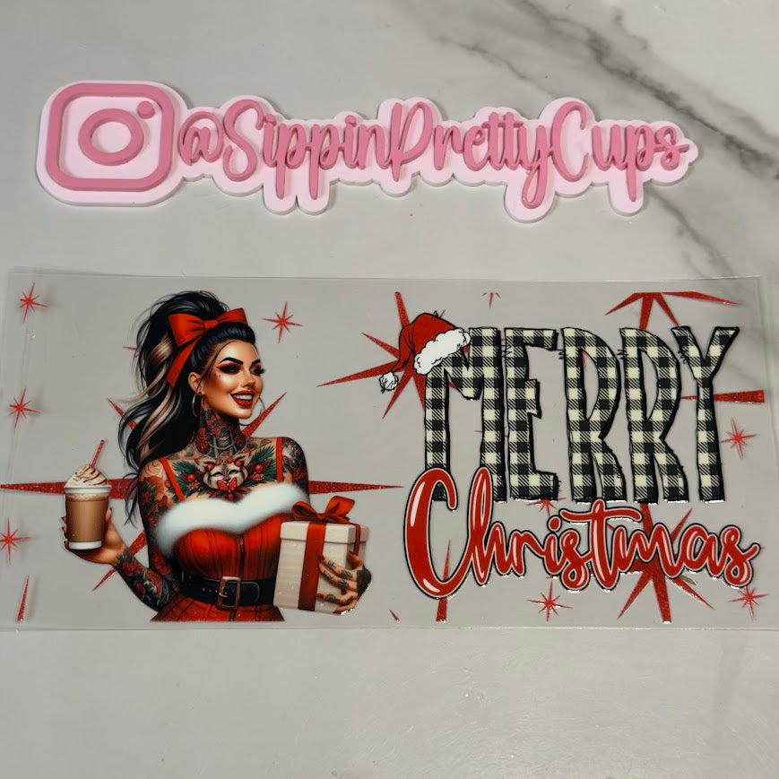 Christmas / Merry Christmas Tattooed Woman Present