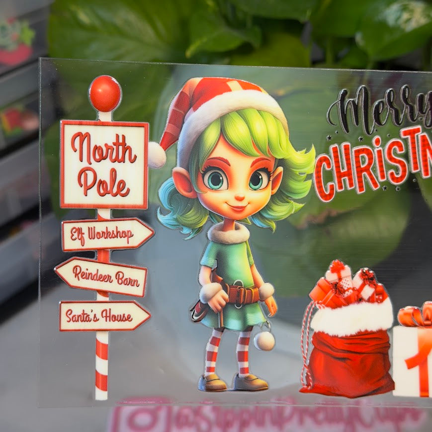 Christmas / Merry Christmas North Pole Boy and Girl Elves