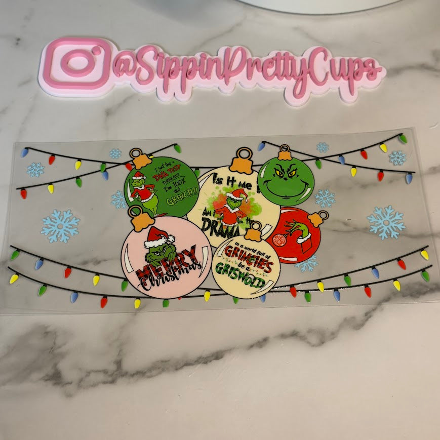 Christmas / Grinch ornaments and Lights
