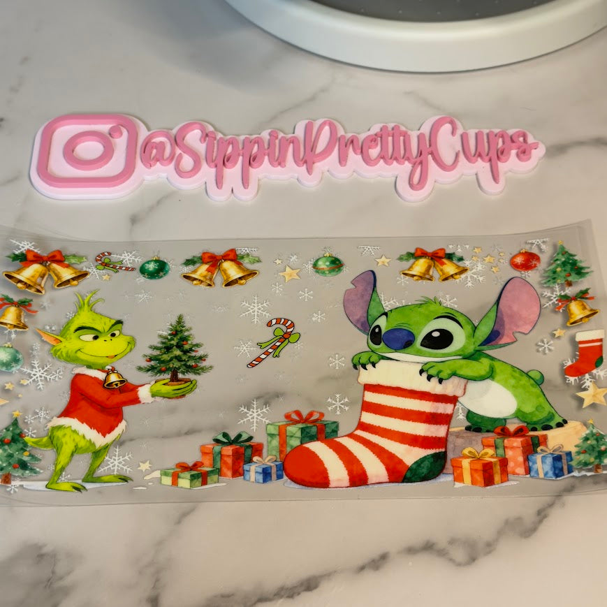 Christmas / Grinch and Green Stitch Presents
