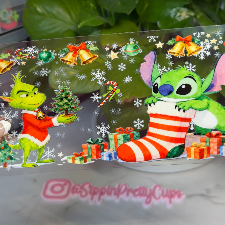 Christmas / Grinch and Green Stitch Presents