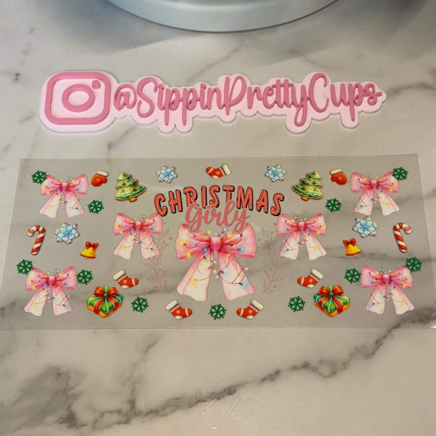 Christmas / Christmas Girly Pink Bow
