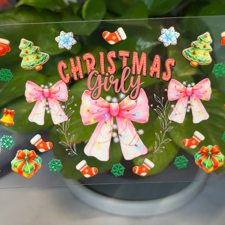 Christmas / Christmas Girly Pink Bow