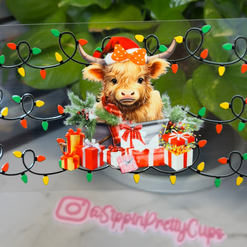 Christmas / Highland Cow Presents and Lights