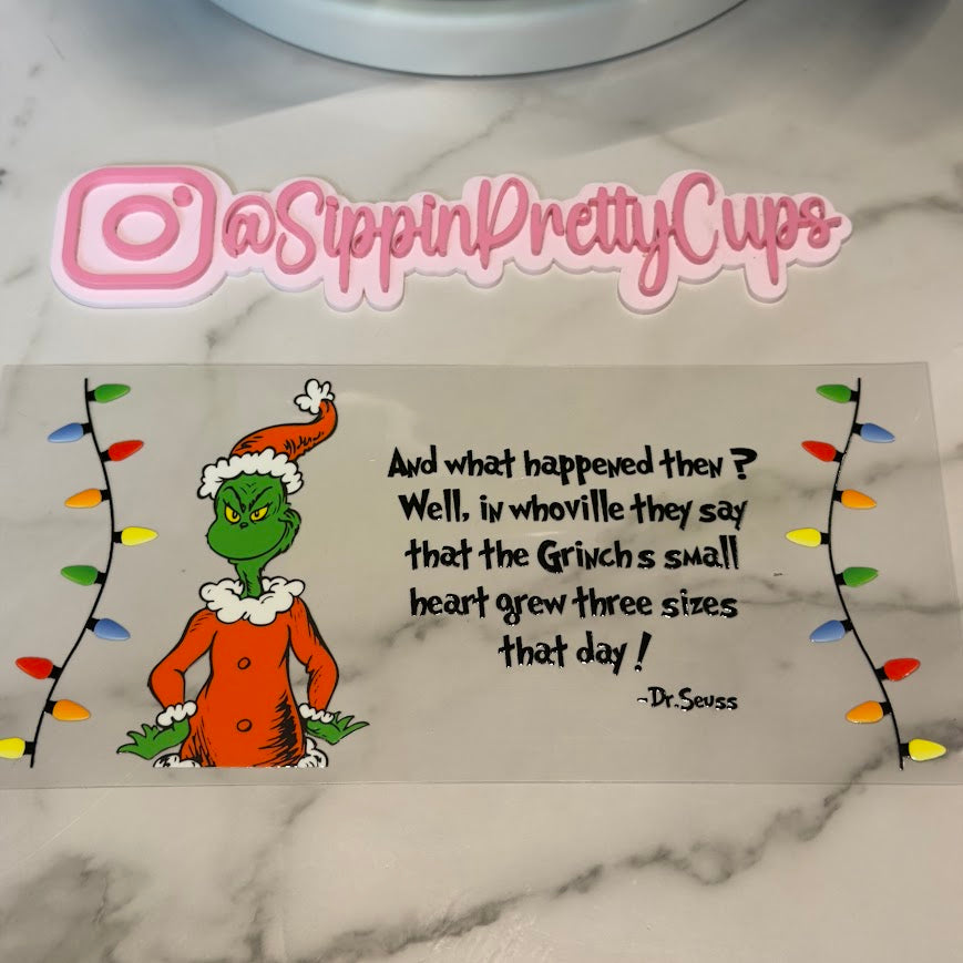 Christmas / Vintage Grinch Saying Lights