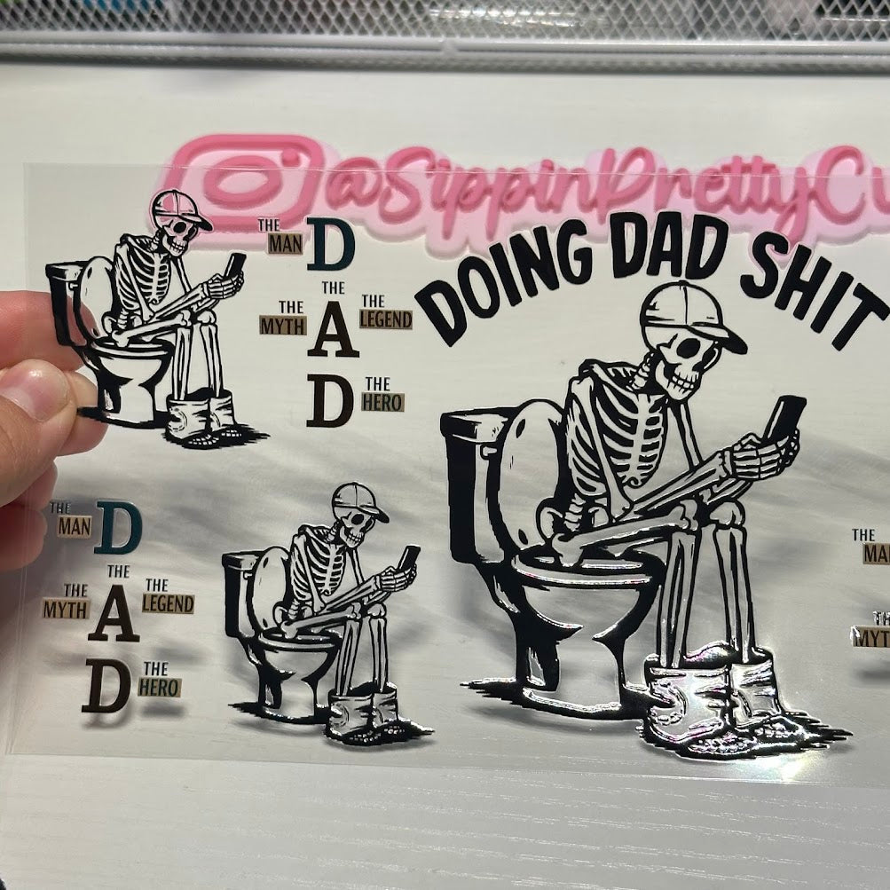Skeleton Doing Dad Shit