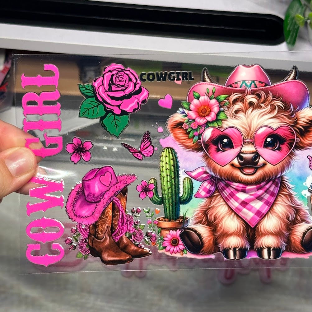 Cow Girl Western Pink Starbucks Coffee