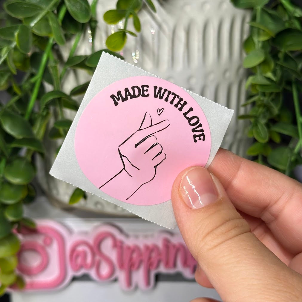 Made with Love Finger Heart