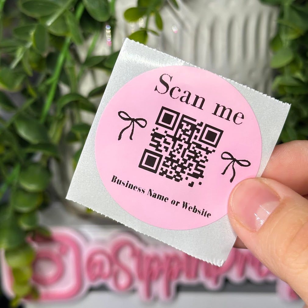 Scan Me QR Code with  Business name/website