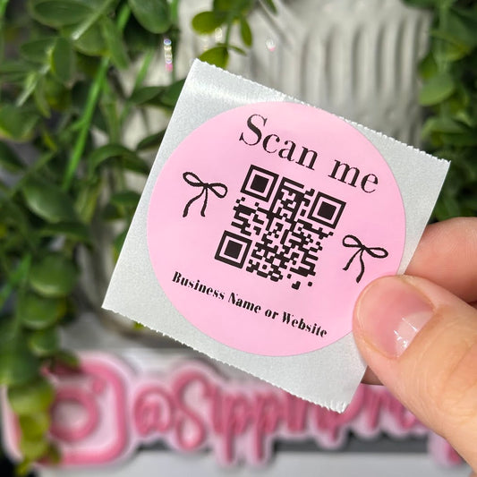 Scan Me QR Code with  Business name/website