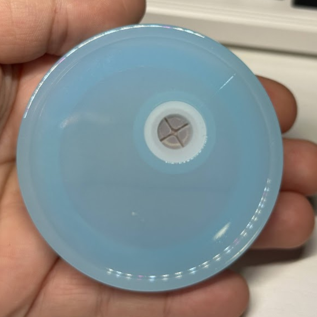 16oz Libby Cup Baby Blue Acrylic lid